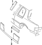 16612226 - Body: Body Side Molding for Oldsmobile: Achieva Image