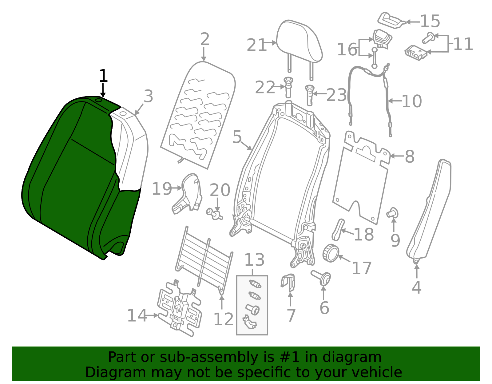 Seat Back Cushion Cover – OEM Look, Protected Support | AutoNation Parts