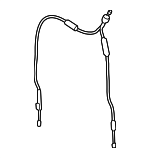 5N0881271 - Body: Release Cable for Volkswagen: Beetle, Golf, GTI Image