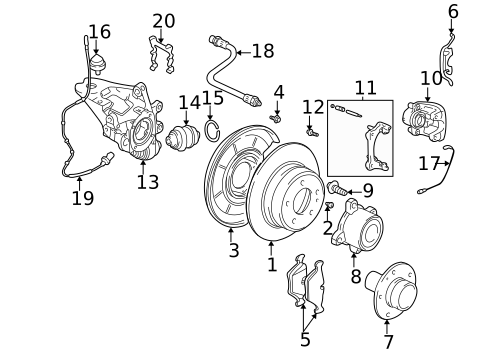 Rear Brakes for 1999 BMW 528i #0