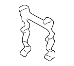 33181182957 - Brakes: ABS Sensor Bracket for BMW: 525i, 525xi, 528i, 528i xDrive, 528xi, 530i, 530xi, 535i, 535i xDrive, 535xi, 540i, 545i, 550i, 645Ci, 650i, 745i, 745Li, 750i, 750Li, 760i, 760Li, Alpina B7, M5, M6 Image