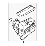 1K0129607AS - Engine: Air Cleaner Assembly for Volkswagen: Beetle, CC, Eos, GTI, Jetta, Passat, Rabbit Image