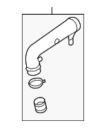 1K0129654BE - Engine: Tube Assembly for Volkswagen: Beetle, CC, Eos, GTI, Jetta, Passat, Rabbit, Tiguan, Tiguan Limited Image