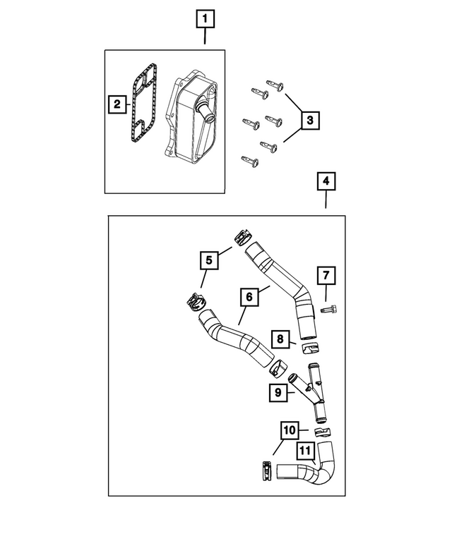5048312AC - Engine: Engine Oil Cooler for Mopar Image image