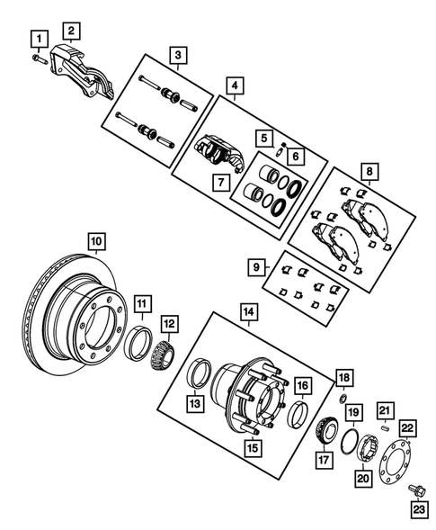 Rear Brakes for 2011 Ram 3500 #1