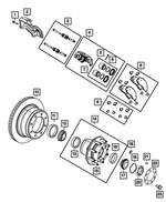 R8049155AB - Brakes: Disc Brake Caliper Assembly, Remanufactured, Left for Dodge: Ram 3500 | Ram: 3500 Image