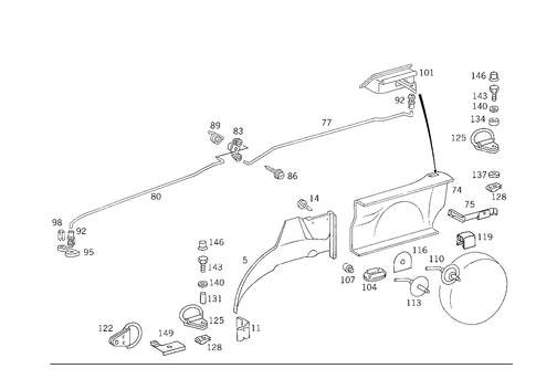 Luggage Compartment Covering for 1989 Mercedes-Benz 300TE #0