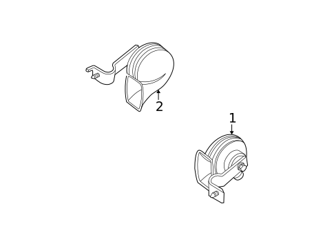 Horn for 2001 Dodge Intrepid #0