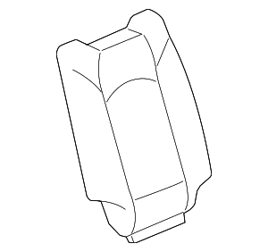 20865207 - : Part# 20865207 Light Titanium 3rd Row Passenger Side Seat Back Cushion Cover for GMC: Acadia Image