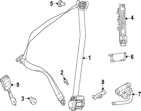 Front Seat Belts for 2025 Mercedes-Benz GLC63 AMG S E Performance #0