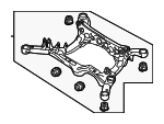 8K0505235AQ - Suspension: Suspension Cross-member for Audi Image