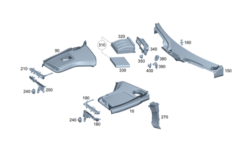 Water Deflector with Intake Bowl for 2020 Mercedes-Benz GLC 63 AMG&reg; S #0