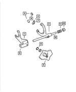 5103305AB - NV244; Transfer Case: Transfer Case Mode Shift Fork for Chrysler: Aspen | Dodge: Dakota, Durango, Ram 1500 Image