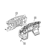 55196984AH - Body Sheet Metal Except Doors: Dash Panel Insulation for Mopar Image