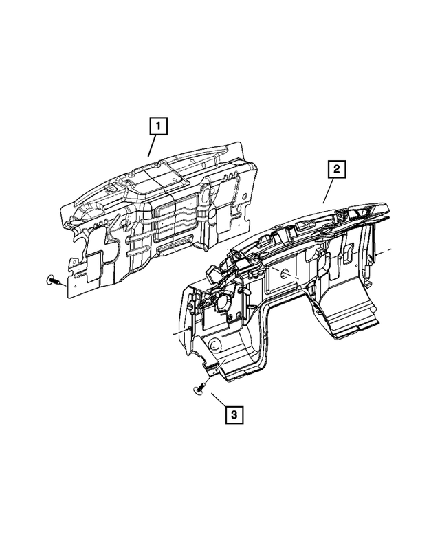 « 55197438AC – Body Sheet Metal Except Doors : Tablier Isolation pour Mopar Image »