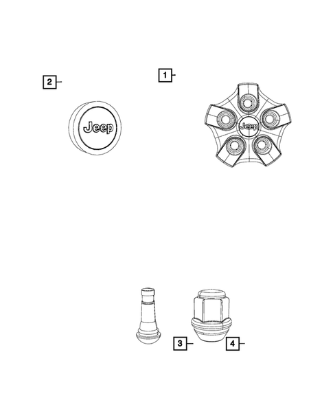 Wheel Covers and Center Caps for 2014 Jeep Compass #0