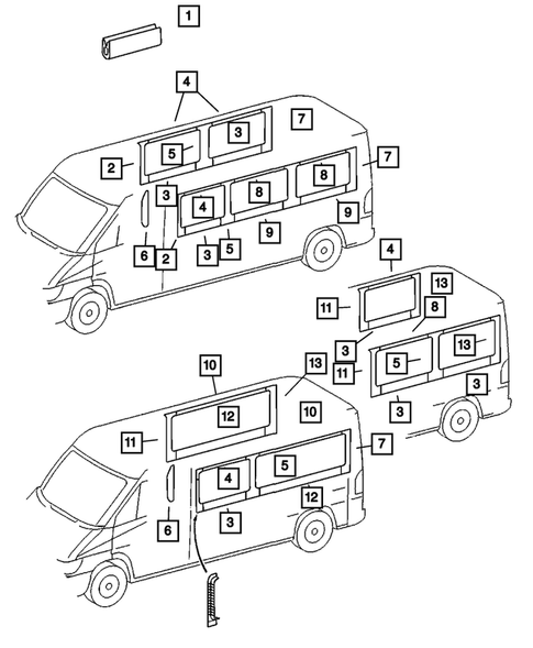 Moldings, Scuff Plates for 2006 Dodge Sprinter 3500 #4