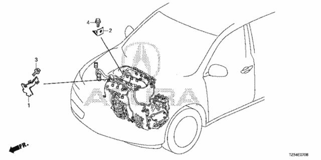 Engine Wire Harness Stay (3.0L) for 2017 Acura MDX #0