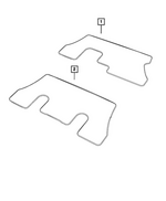 1WZ32DX9AB - Interior Trim: Floor - Complete Mat Kit for Dodge: Durango Image