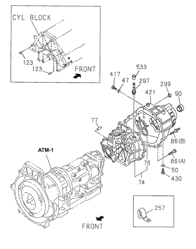 AT Transfer Case for 1999 Acura SLX #0