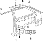 6160116913 - Body: Outer Panel for Toyota: Tercel Image
