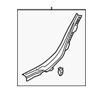 8K0867767A1CT - Body: Lower Quarter Trim for Audi: A4, A4 Quattro, S4 Image