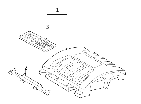 Engine Appearance Cover for 2007 Honda Pilot #0