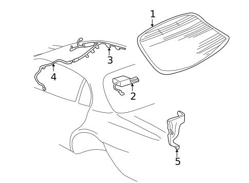 Antenna & Radio for 2000 Pontiac Bonneville #0