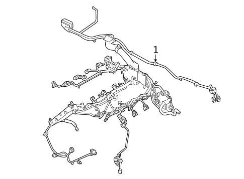 Wiring Harness for 2012 Porsche Cayenne #0