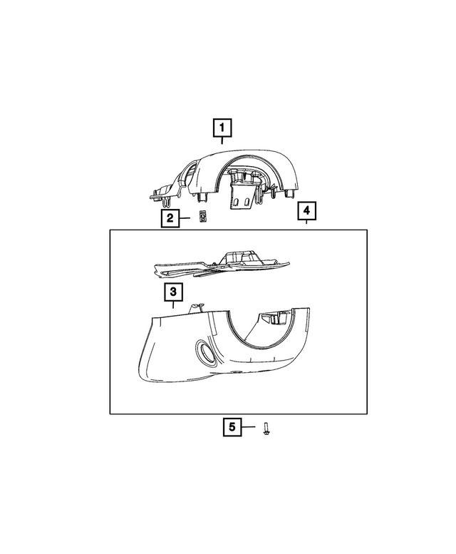 7LB16TX7AB - : Steering Column Shroud for Mopar Image