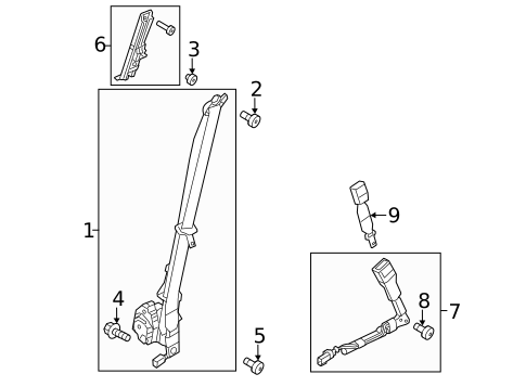 Seat Belt for 2012 Ford Explorer #1