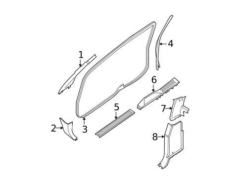 Interior Trim - Cab for 2010 Nissan TITAN #0