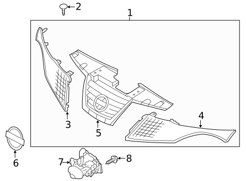 Grille & Components for 2017 Nissan Juke #0
