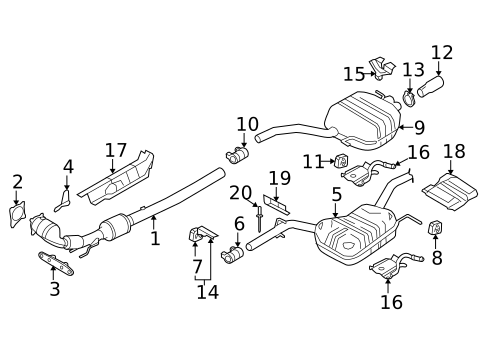 Catalytic Converter for 2009 Volkswagen Passat #0
