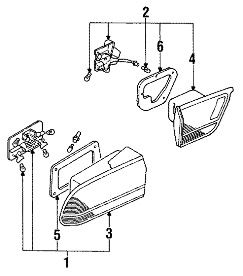 Signal & Stop Lamps for 1996 Mitsubishi Diamante #0
