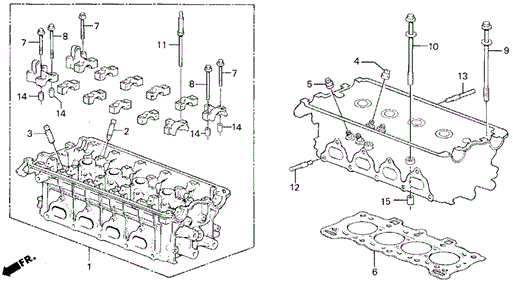 Cylinder Head for 1989 Acura Integra #0