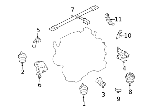 Engine & Trans Mounting for 2006 Ford Freestyle #0
