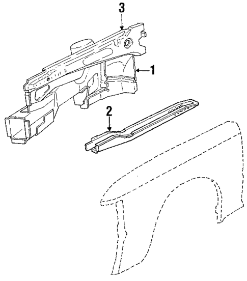 Structural Components & Rails for 1987 Mercury Lynx #0