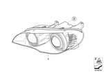 63117289001 - Lighting: Ahl-Xenon Headlight, Left for BMW Image