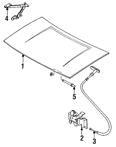 Hood & Components for 1985 Mazda GLC #0