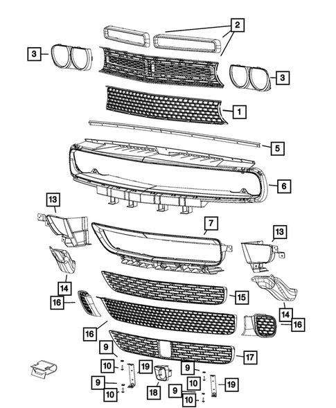 Grilles for 2023 Dodge Challenger #0