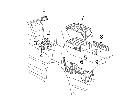 Navigation System Components for 2003 Toyota Avalon #0