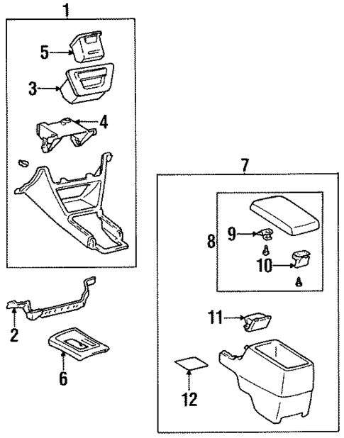 Center Console for 1996 Toyota Avalon #0
