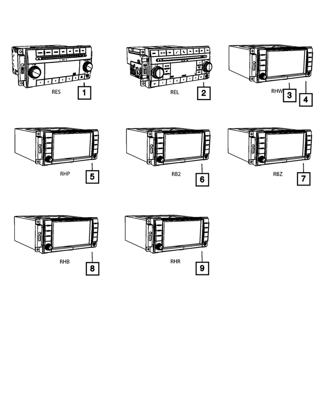68259491AB - Electrical: Mw/fm/cd/dvd/hdd/mp3/nav Radio for Mopar Image image