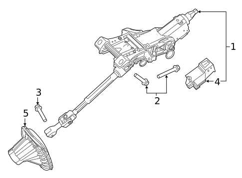 Steering Column Assembly for 2017 Ford Edge #0