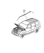 52112100AL - Restraints: Side Curtain Air Bag, Right for Mopar Image