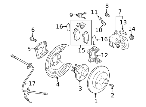 Rear Brakes for 2008 Saturn Astra #0