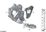 46718393175 - : Footrest Plate, Left for BMW-Motorrad Image