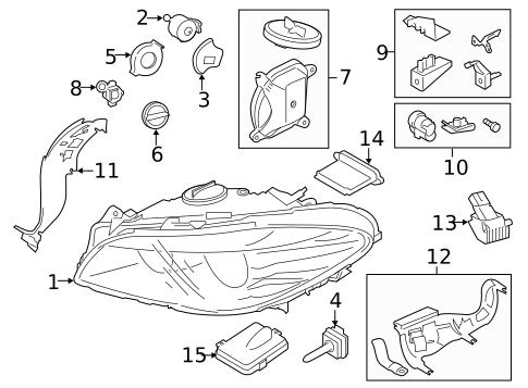 Bulbs - Chassis for 2016 BMW M5 #0