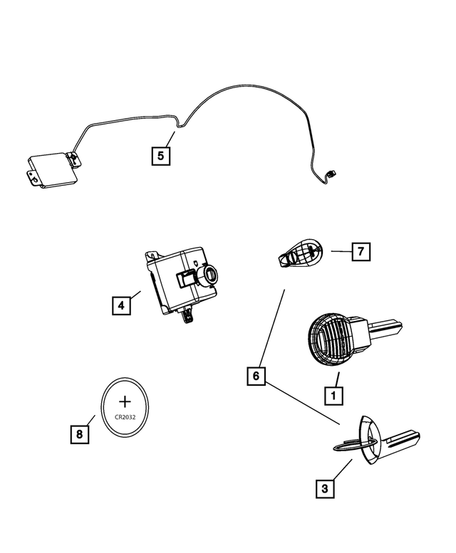 68059401AF - Electrical: Wireless Ignition Node Receiver for Mopar Image image